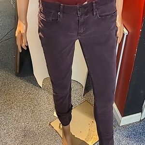 Vince Grungy Purple Skinny Leg Jean's